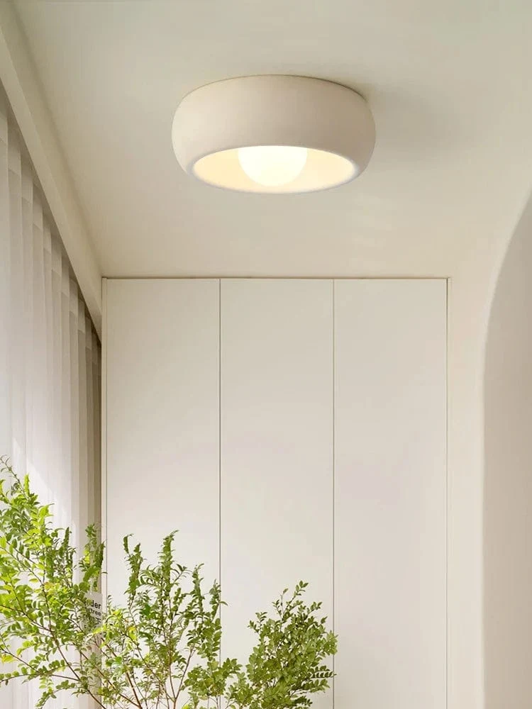 Plafonnier Blanc Rond