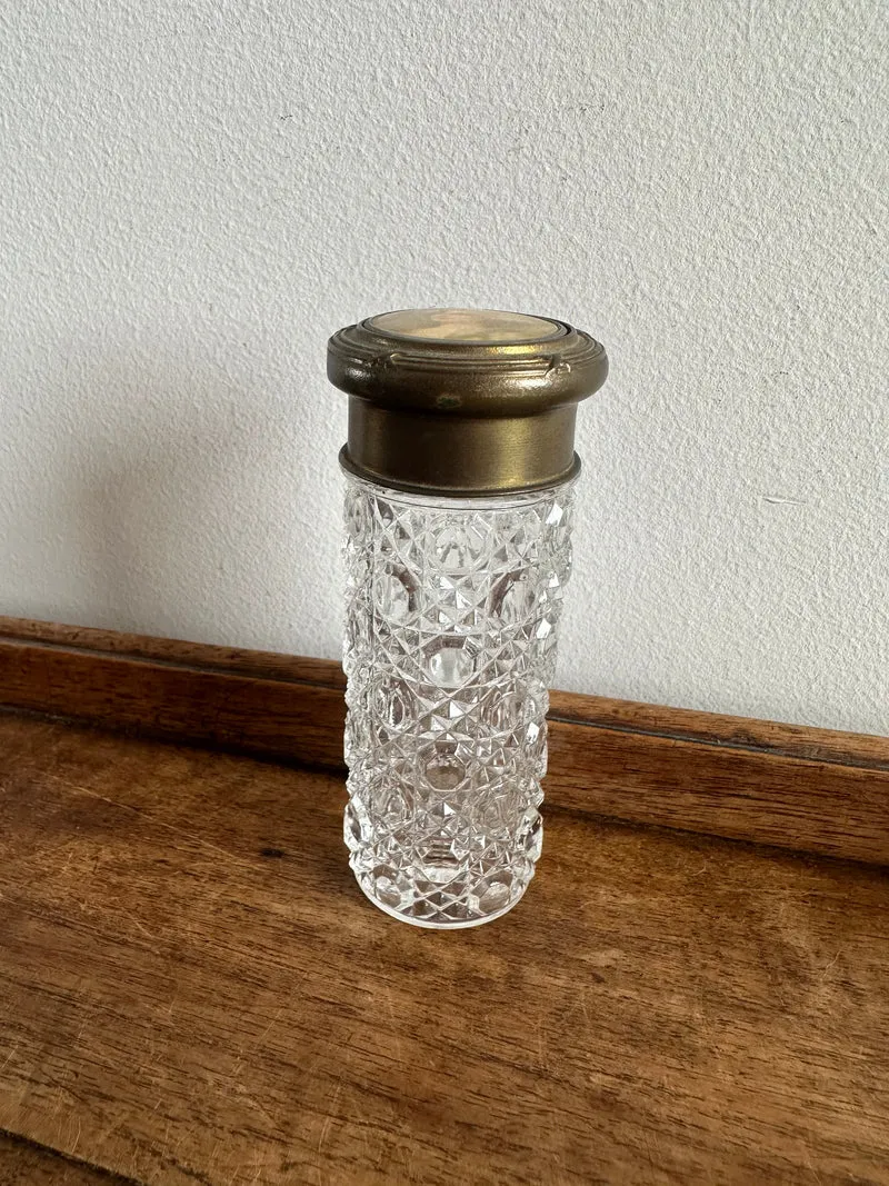 Flacon en cristal baccarat et laiton