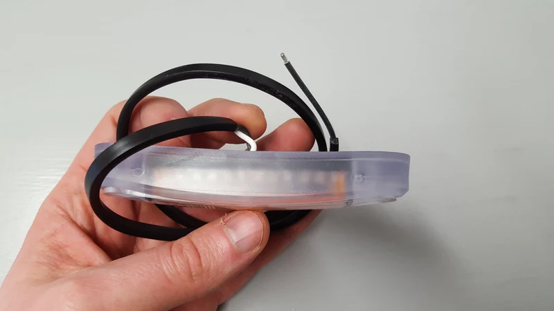 Feu de position LED effet néon avec joint transparent / Ambre