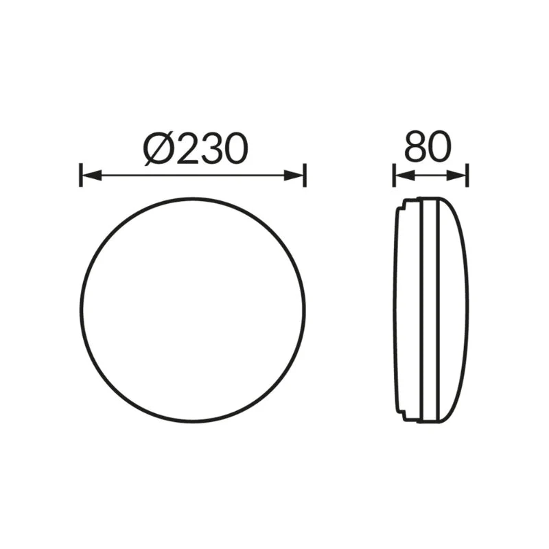 Plafonnier Étanche pour Ampoule E27 Blanc Opaque