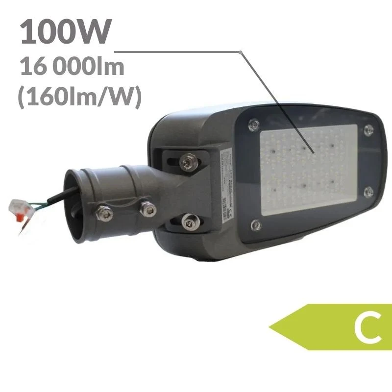 Luminaire LED Urbain 100W 160lm/W IP66 220V avec Détecteur de Lumière