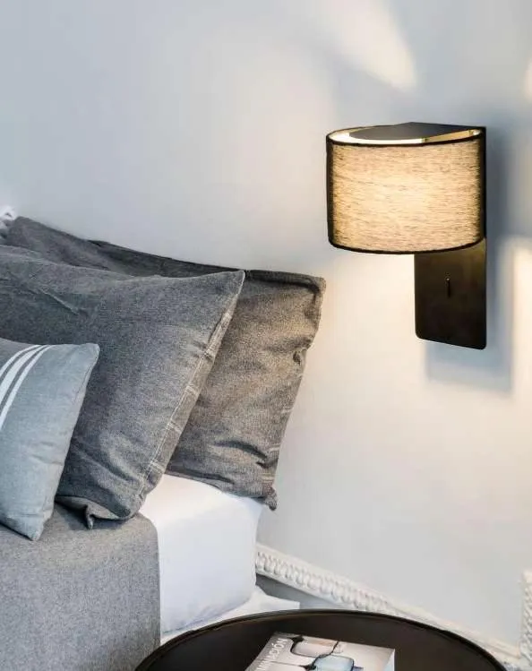 Applique liseuse de chevet FOLD noir
