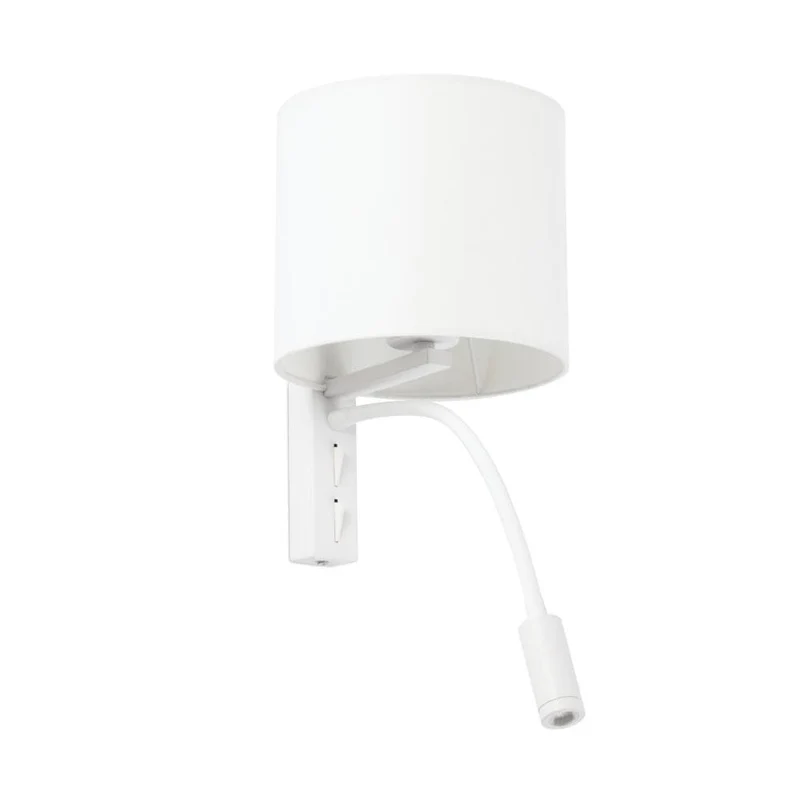 Applique liseuse de chevet TIRA blanche