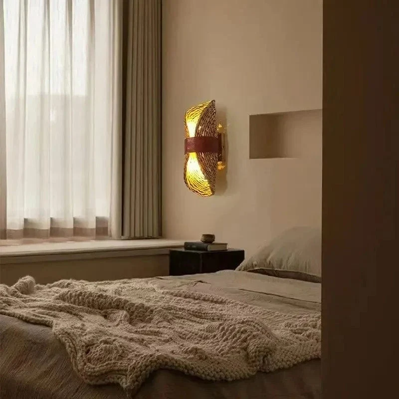 Applique Murale en Rotin LED