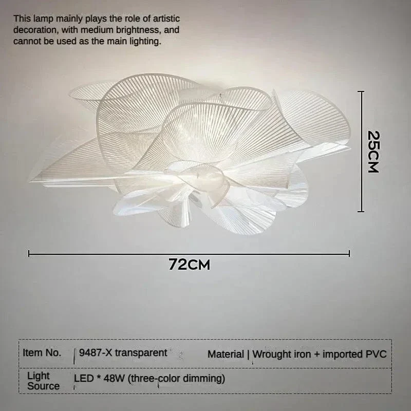 Nordic Classic Ceiling Lamp – Modern PVC LED Pendant Light for Bedroom & Dining Room