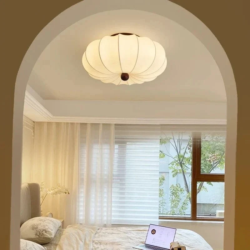Plafonnier Blanc Nordique pour Salon