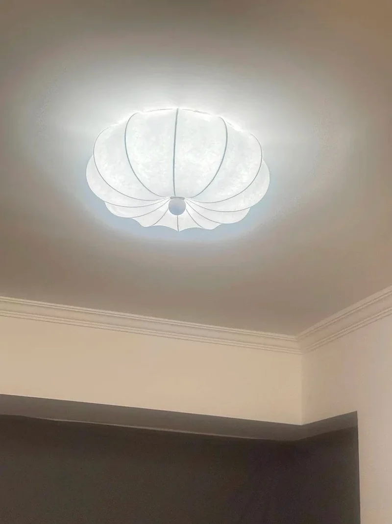 Plafonnier Blanc Nordique pour Salon