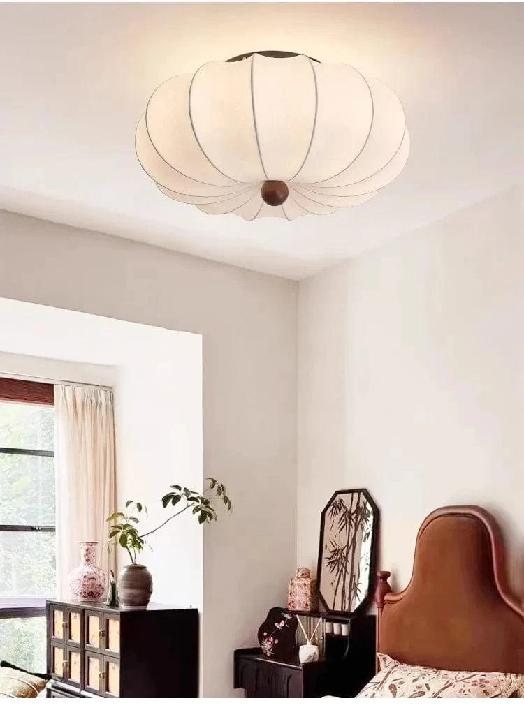 Plafonnier Blanc Nordique pour Salon