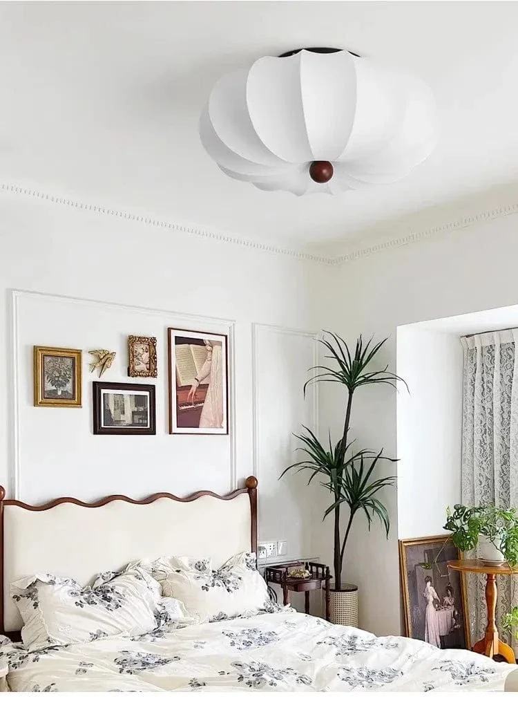 Plafonnier Blanc Nordique pour Salon