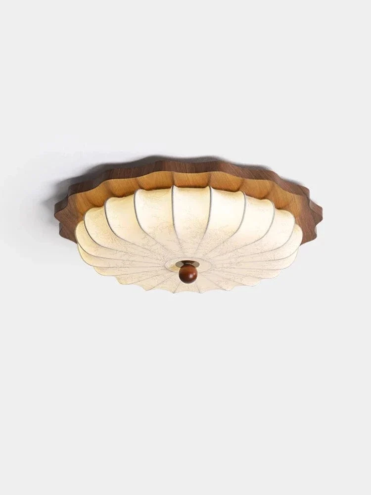 Plafonnier en Bois Rétro Japonais