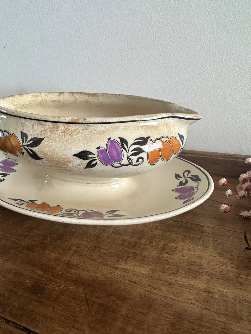 Ravier en porcelaine de Longchamp Modèle Dieppe