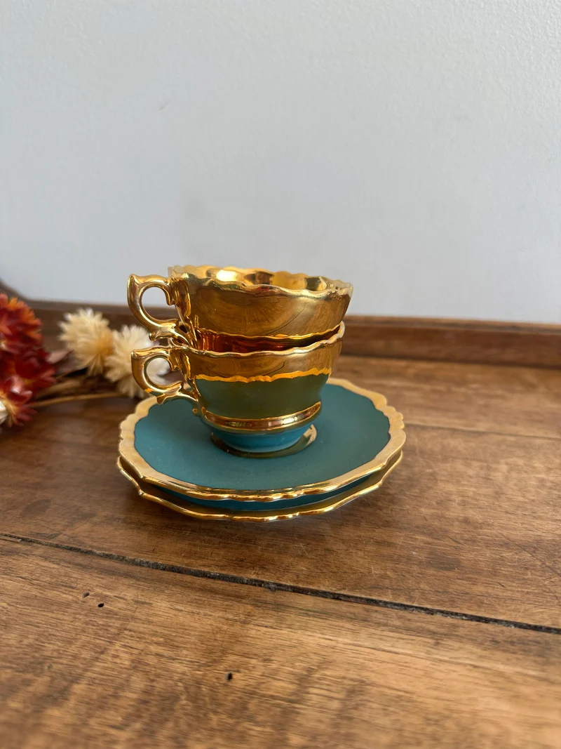 Tasses à café en porcelaine de Limoges par Danijac Paris