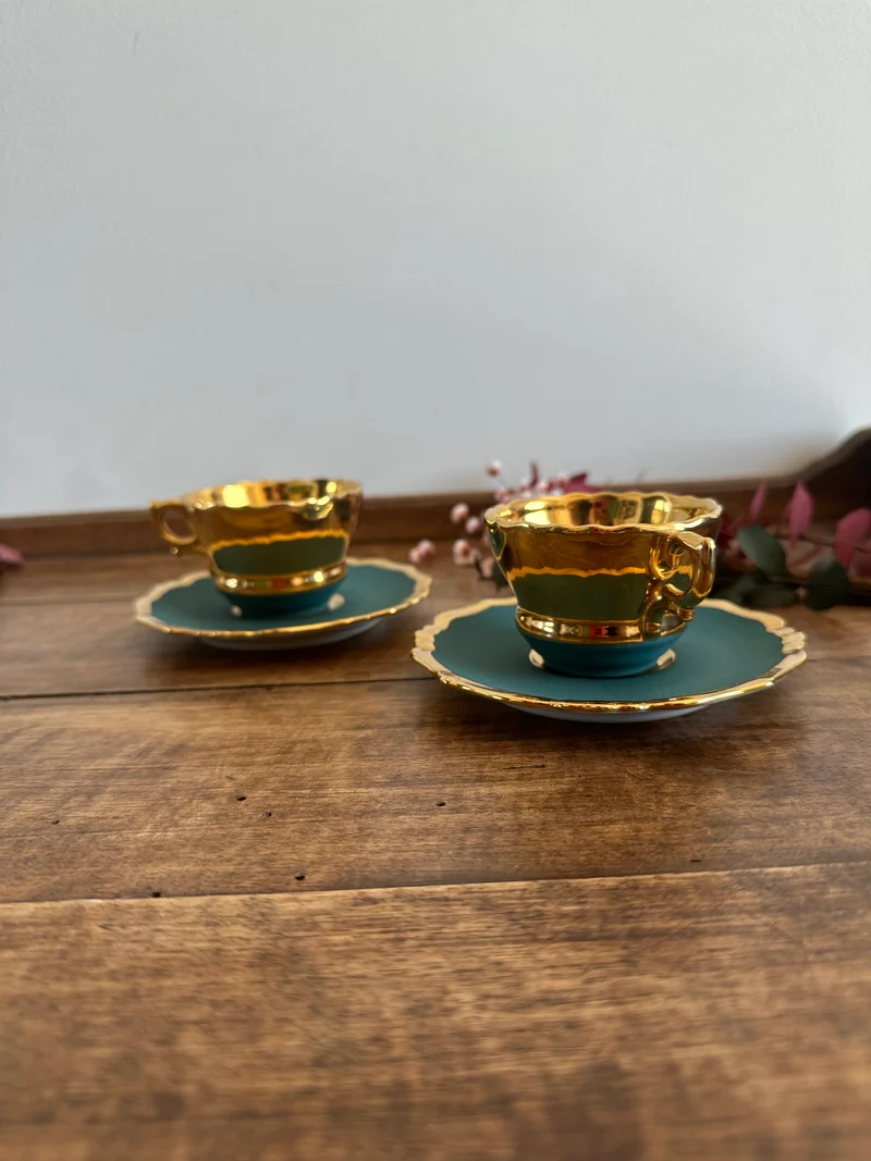Tasses à café en porcelaine de Limoges par Danijac Paris