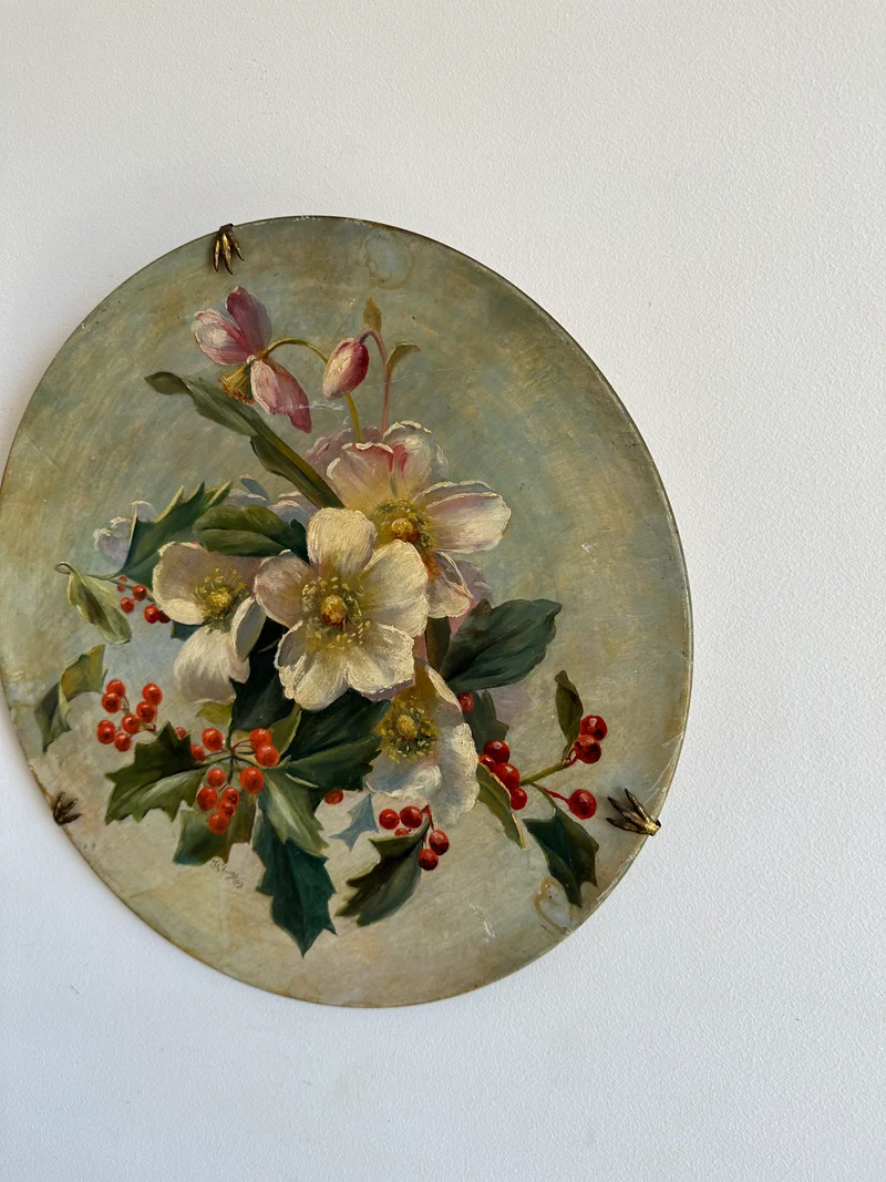 Assiettes décoratives signées 1913