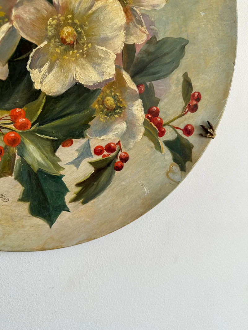 Assiettes décoratives signées 1913