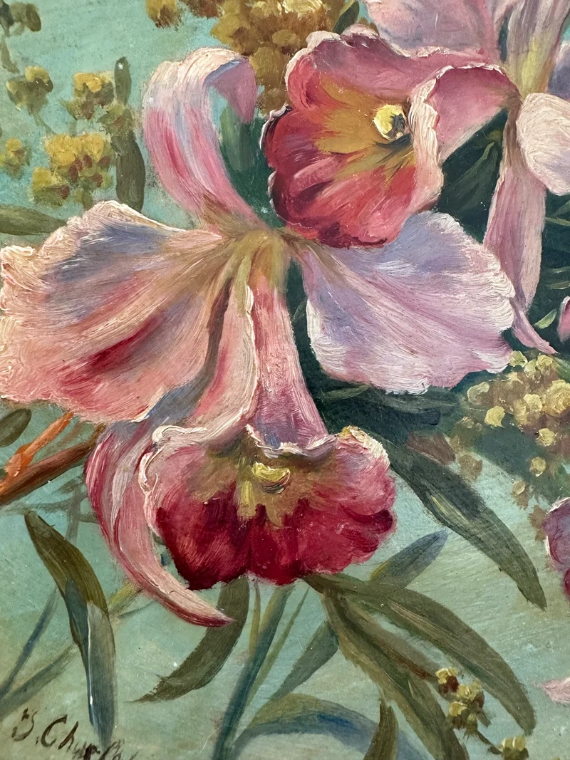 Assiettes décoratives signées 1913
