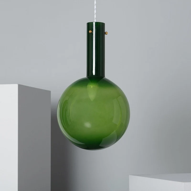 Suspension Boule Verre Couleur
