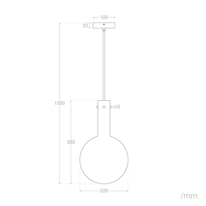Suspension Boule Verre Couleur