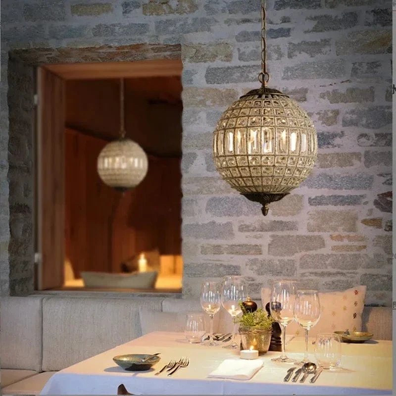 Suspension Boule de Verre