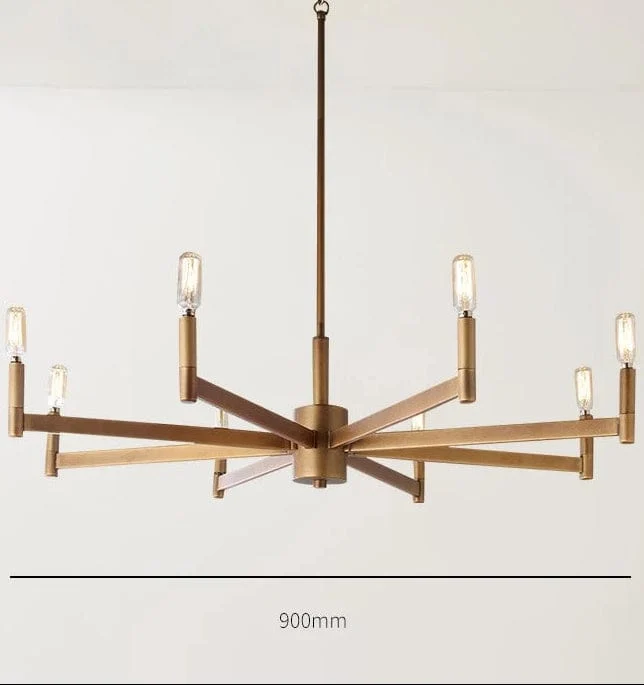 Suspension Industrielle Métal Bronze