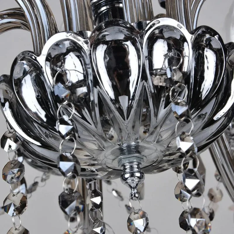 Smoked Crystal Chandelier High Quality K9 Crystal Chandeliers Light Lustres Cristal Chandelier LED Villa Pendant Lighting Lamp
