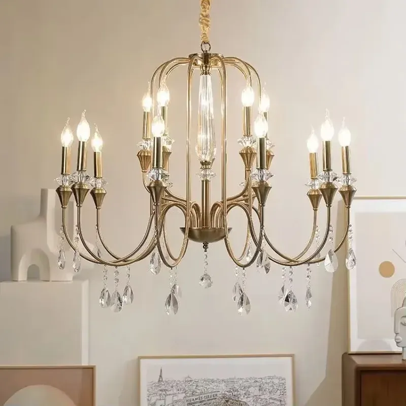 Suspension Laiton Et Verre