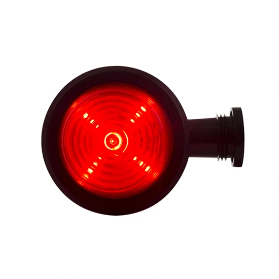 Feu de gabarit court à LED de style danois à l'ancienne / Lentille rouge et transparente