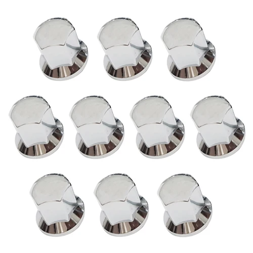 Caches écrous de roue Chrome Style / Lot de 10