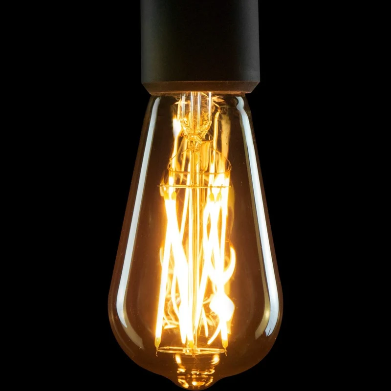 Segula Vintage LED Rustica Long Style E27 ST65 Golden - 320lm 1900K - Dimmable