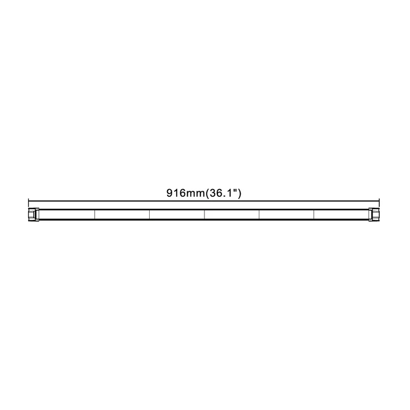 Barre lumineuse stroboscopique d'avertissement de danger à LED / 3 pieds / 916 mm