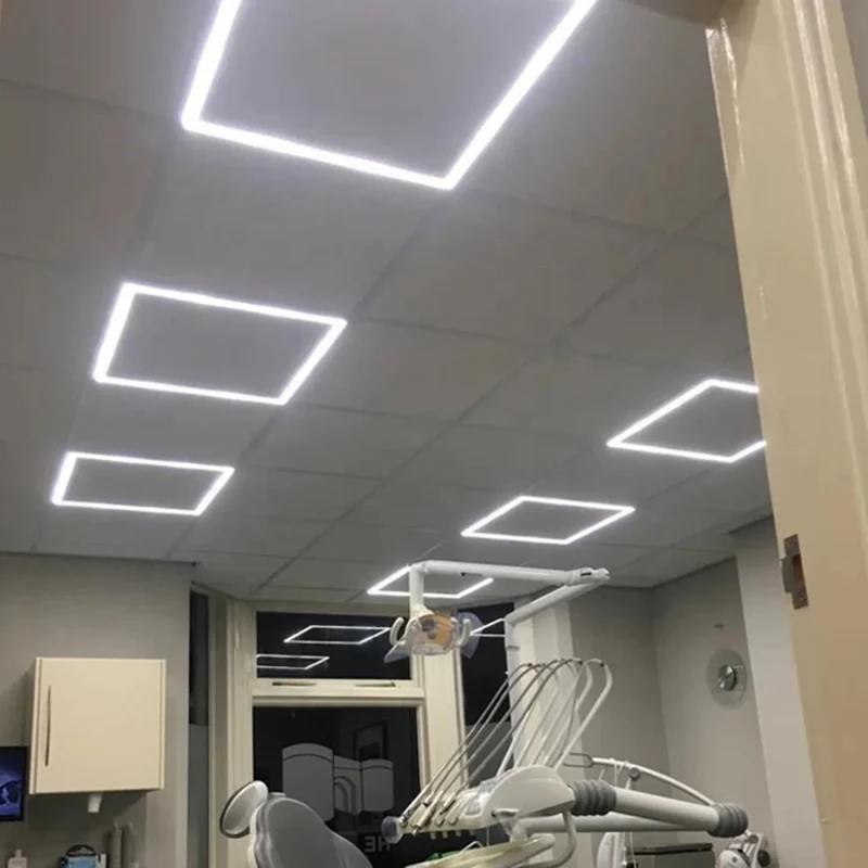 Dalle LED Cadre Lumineux 60x60 Slim 36W BLANC - Pack de 6