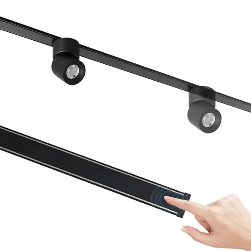 Rail Magnétique Extra Plat Noir MM30 1M