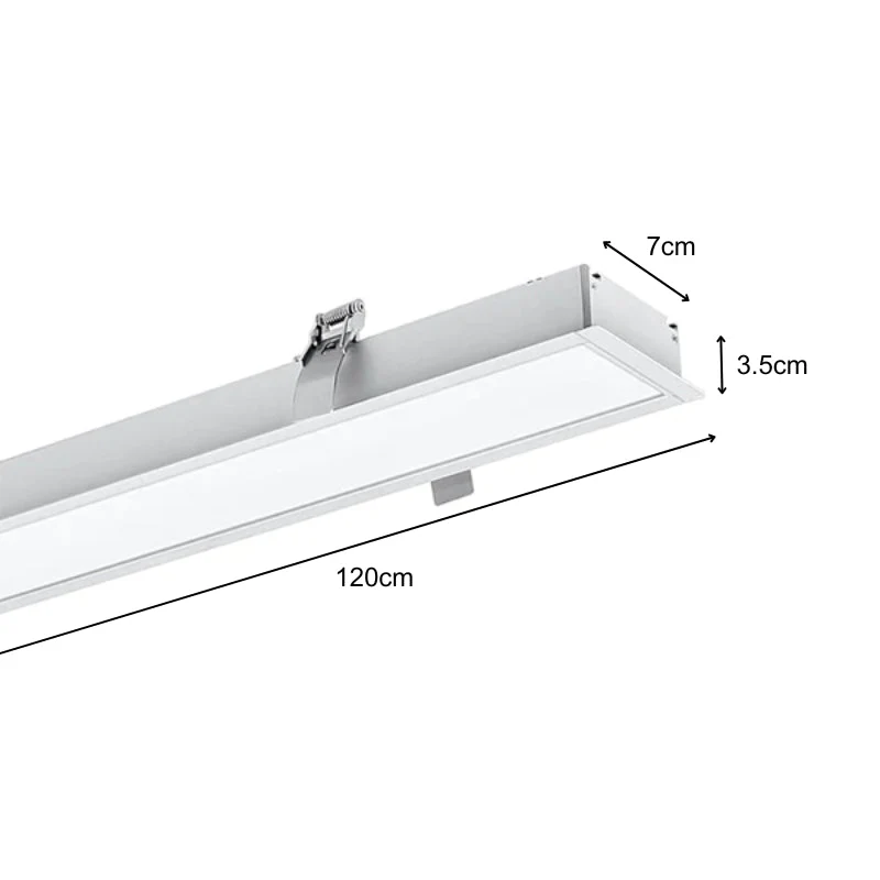 Réglette Encastrable LED 120cm 35W Blanc (Lot de 5)