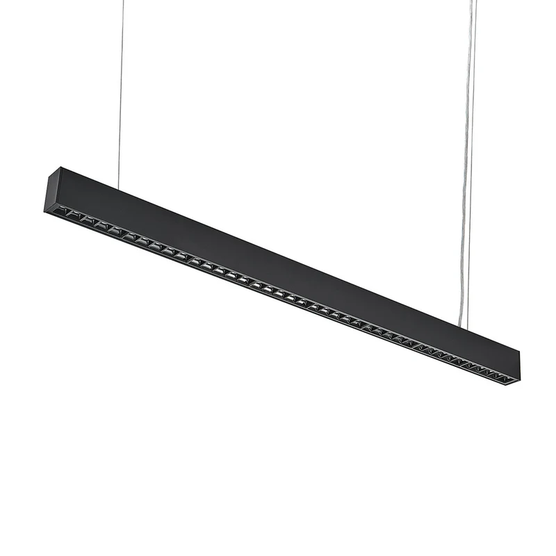 Réglette Suspendue LED 120cm 35W Noir (Lot de 5)