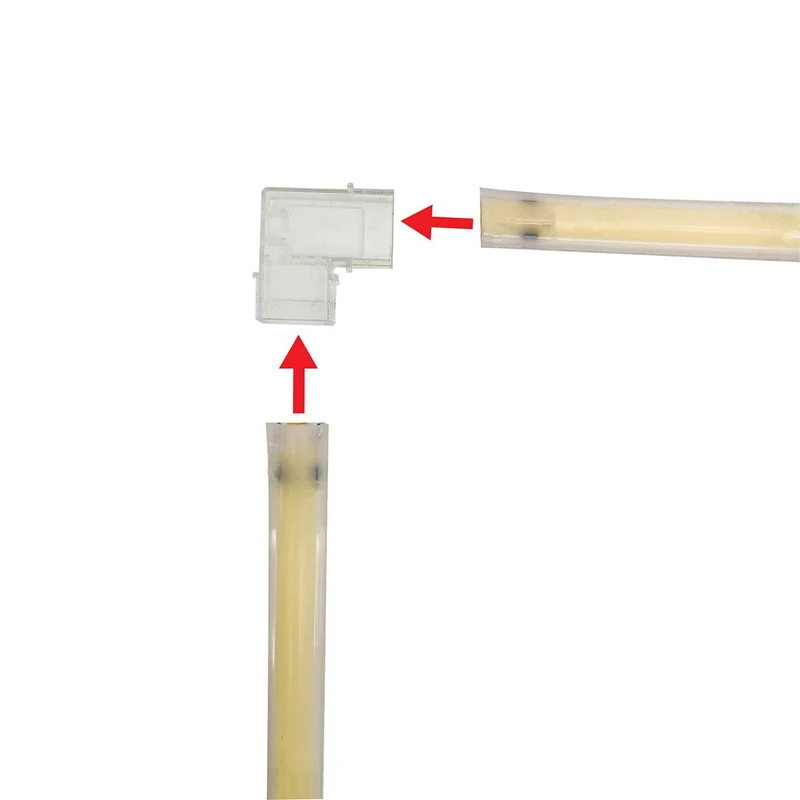 Connecteur Angle 10mm pour Ruban LED COB 220V AC 432LED/m