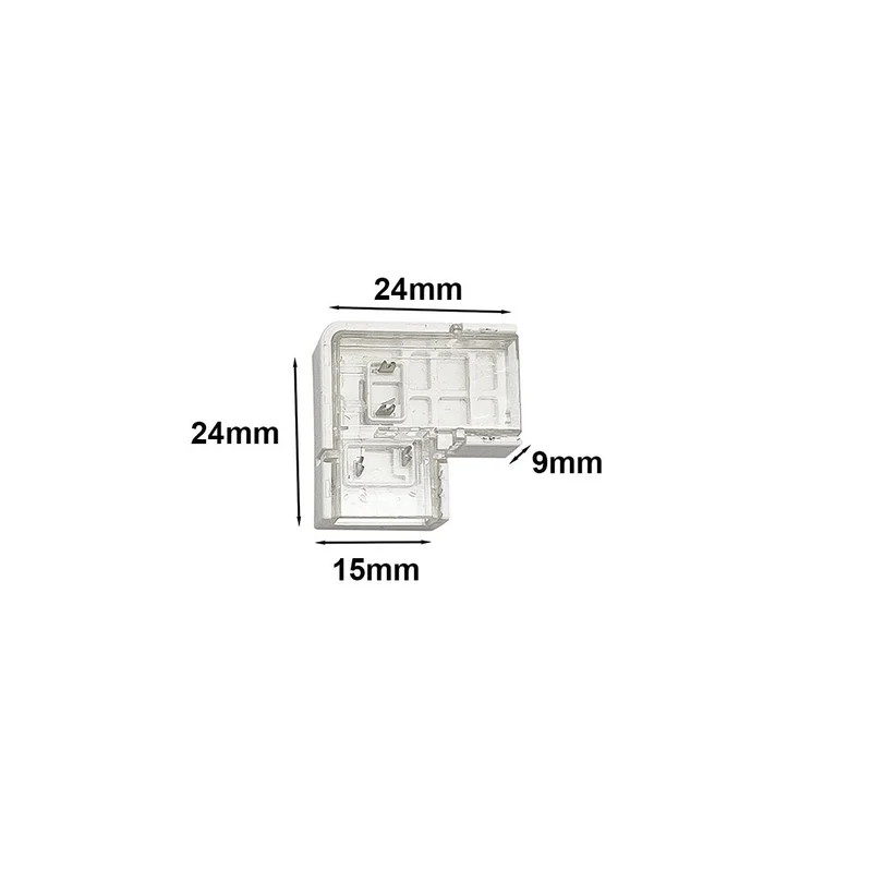 Connecteur Angle 10mm pour Ruban LED COB 220V AC 432LED/m