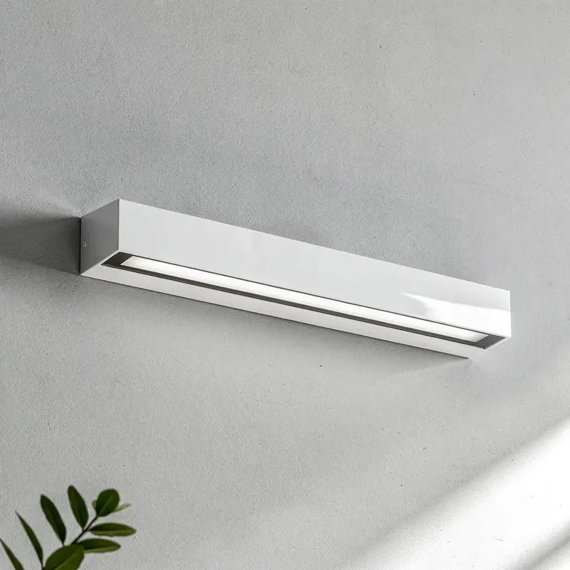 Applique murale extérieure LED DORO-28 blanche – design épuré avec protection IP65