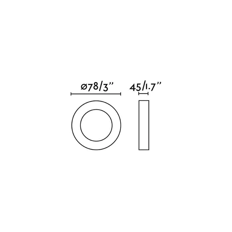 Spot encastrable NEON-R noir