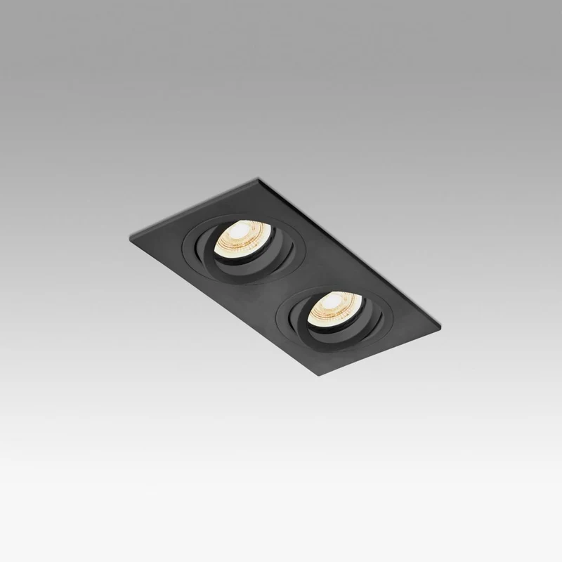 Spot encastrable orientable RADON-2 noir