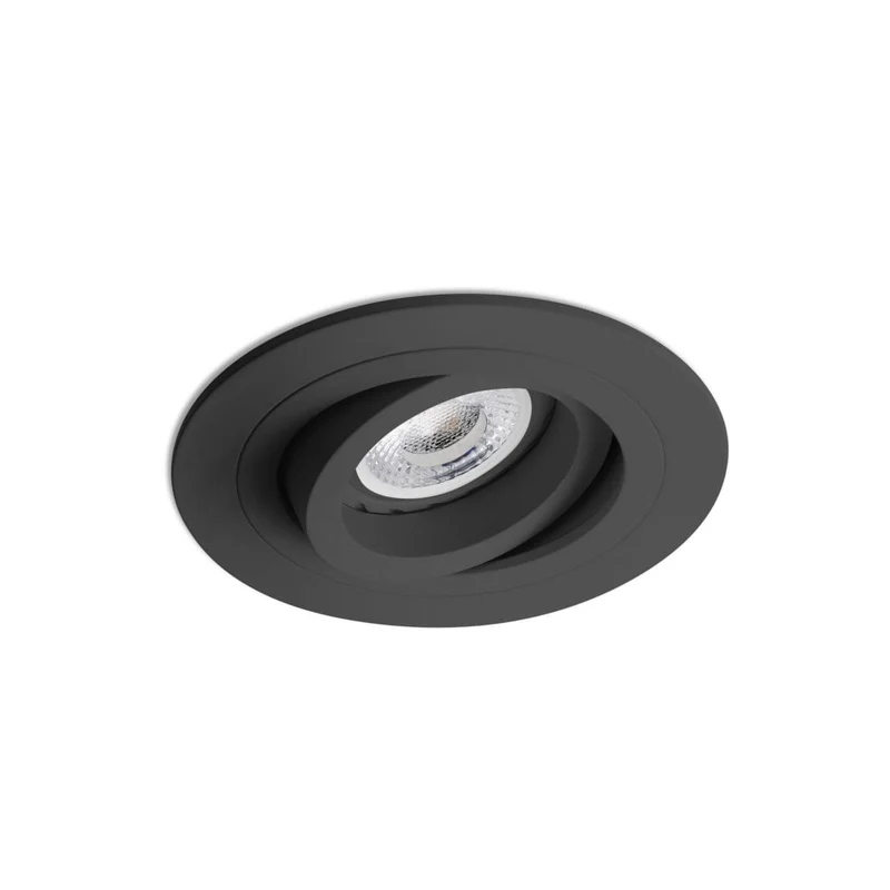 Spot encastrable orientable RADON rond noir