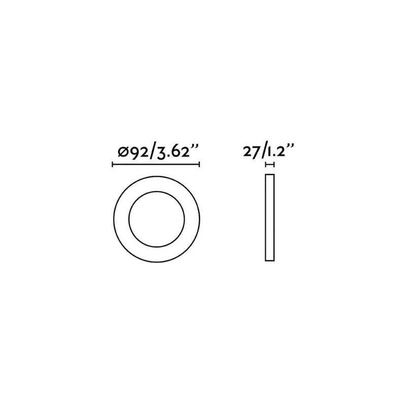 Spot encastrable orientable RADON rond noir