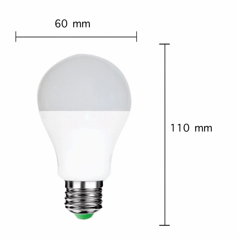 Ampoule LED E27 12W 220V A60 180°