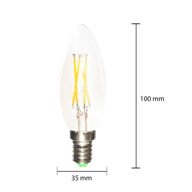 Ampoule LED E14 Filament 6W 220V C35 COB 360°