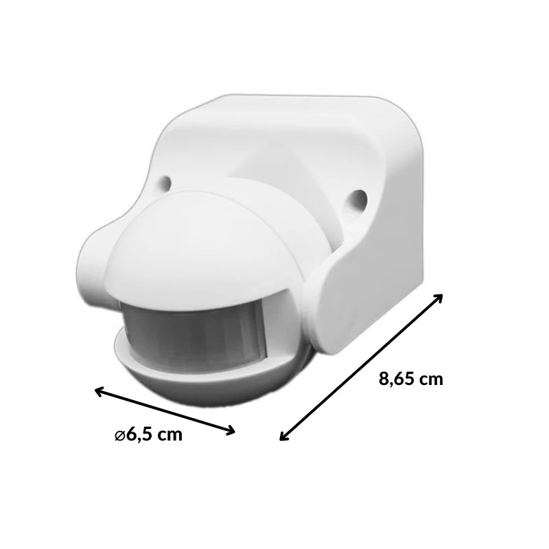 Détecteur de Mouvement Infrarouge 180° IP44