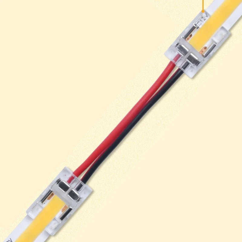 Connecteur à 2 têtes avec Fil pour Ruban LED COB 10mm