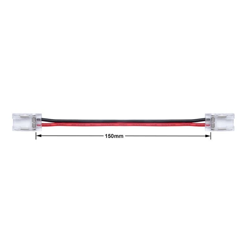 Connecteur à 2 têtes avec Fil pour Ruban LED COB 10mm