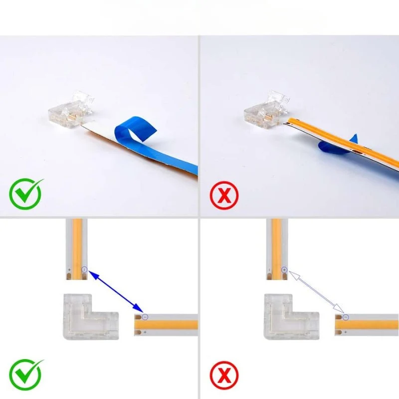 Connecteur Angle pour Ruban LED COB 10mm