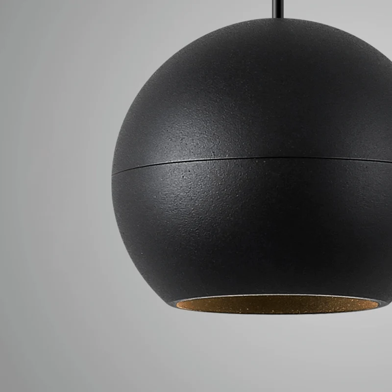 Luminaire Suspendu Rond pour Rail Magnétique 48V 10W Noir