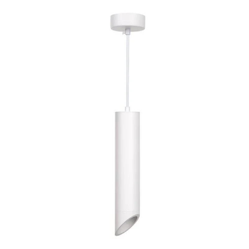 Suspension Luminaire Biseautée GU10 IP20 30cm Blanc