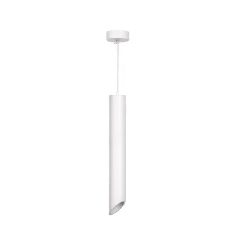 Suspension Luminaire Biseautée GU10 IP20 50cm Blanc